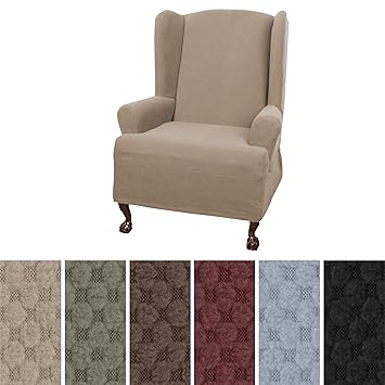 Amazon.com: MAYTEX Pixel Ultra Soft Stretch 80 Piece Wing Back Arm ...