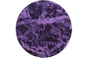 RRBOLAL Crinkle Cut Paper Shred Filler (2LB) for Easter Basket & Gift Filling,Shredded Paper for Gift Box,Crinkle Paper for Wrapping & Packing Box Filling (purple)