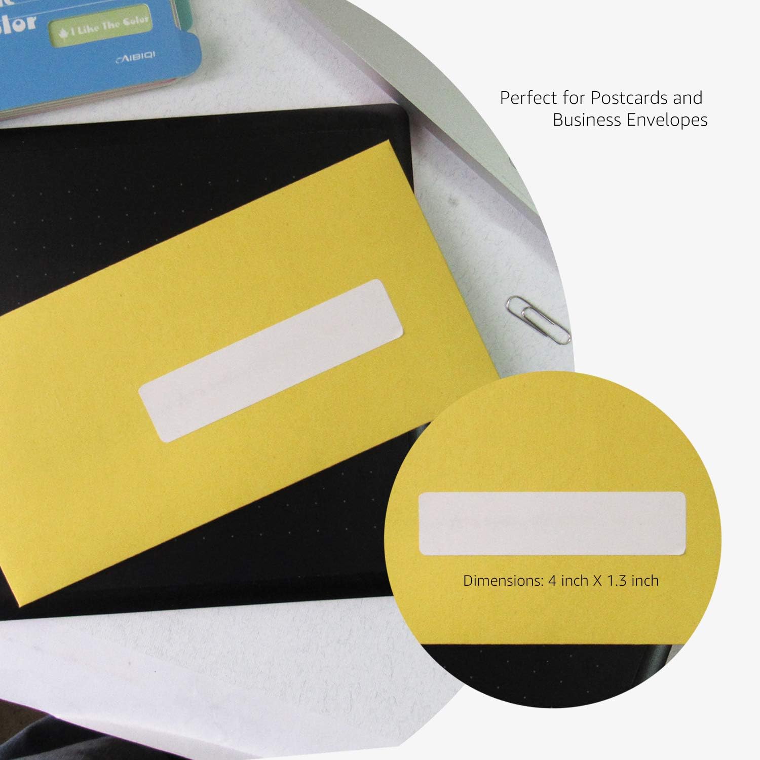  Basics Address Labels for Laser Printers, 1-1/3" x 4", Permanent Adhesive, White, 350-Pack : Office Products