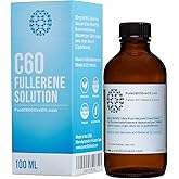 PureC60OliveOil C60 Organic Olive Oil 100ml / 3.4 Fl Oz - 99.95% Carbon 60 Solvent Free 80mg - Amber Glass Bottle - Food Grade - Carbon 60 Olive Oil - from The Leading Global Producer