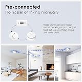 Wisualarm Interlinked Smoke Alarm Kit 1 Smoke 1 CO 1 Heat Pre-linked view 3