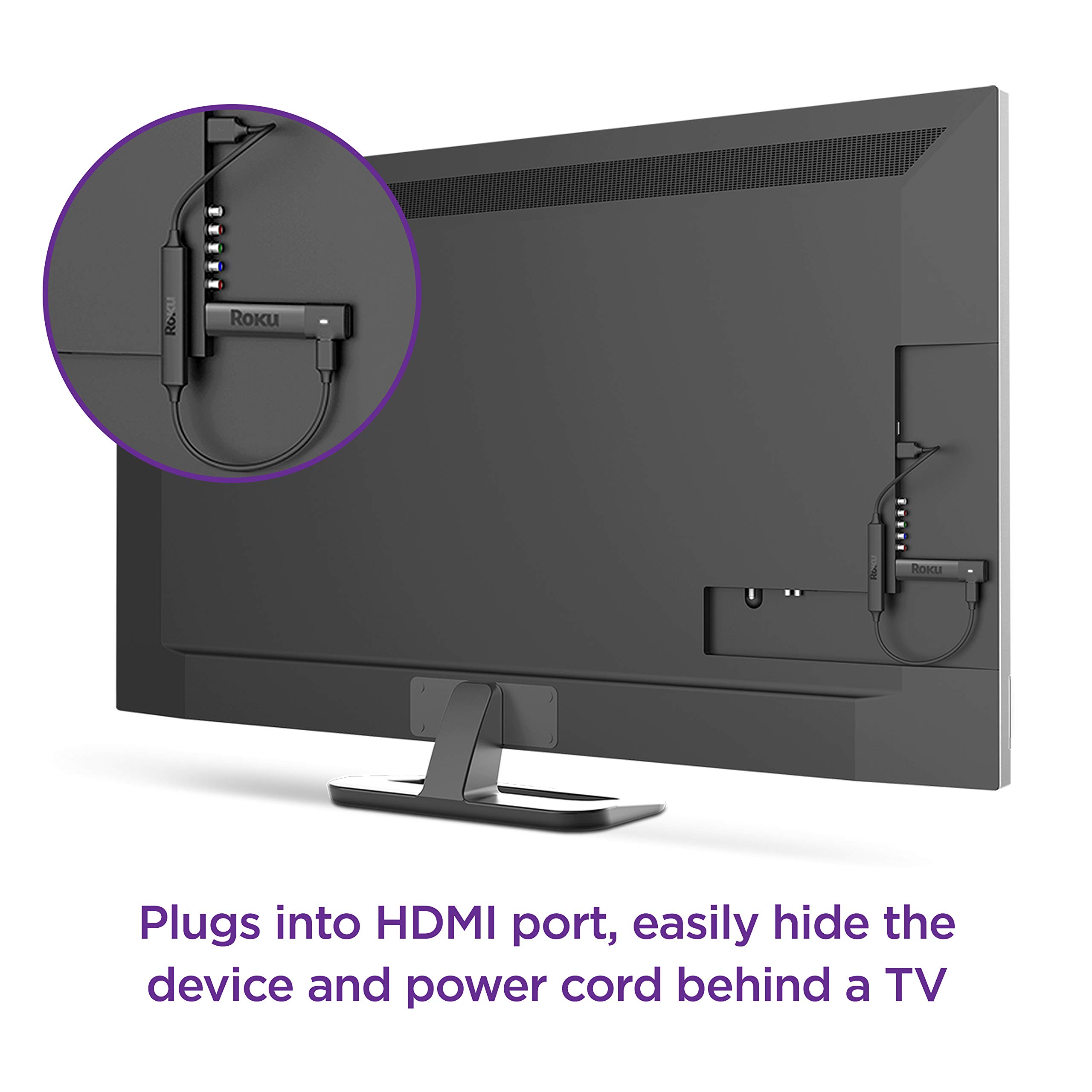 Roku Streaming Stick+ | HD/4K/HDR Streaming Device with Long-range Wireless and Roku Voice Remote with TV Controls