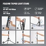 NEEWER Ring Light Kit 18/45cm 55W 5600K Dimmable with Stand Carry Bag view 7
