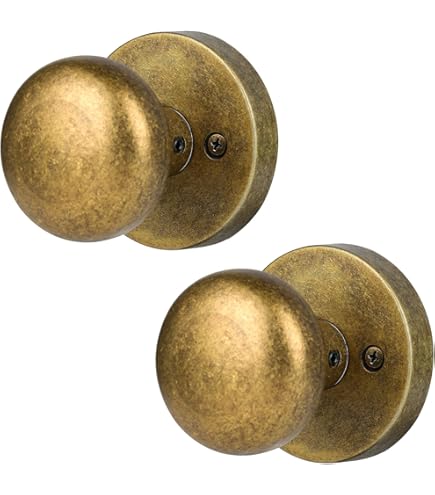thumbnail image 2 of Weslock Eleganti 840 Keylock Entry Door Knob – Antique Brass – NOS Traditional Style 2 of 5