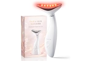 3 in 1 Neck and Face Massager Tool, Red Light Therapy for Face, Portable Facial Massager for Mother Day Gifts, Anniversary Gi