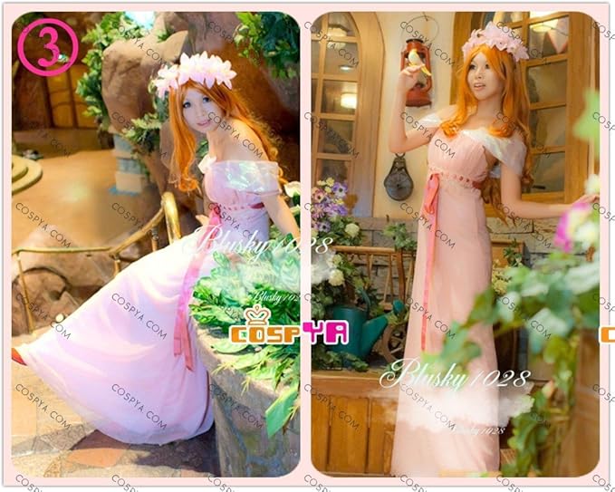 Amazon 魔法にかけられて Giselle ジゼル コスプレ衣装 コスチューム 変装 仮装3着 コスプレ衣装 オーダー自由 ディズニークリスマス ハロウィン イベント仮装 コスチューム コスプレ 仮装 通販