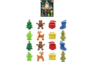 Sensory Stone Fidget Christmas Toys - 8 Pack Textured Soft Worry Stones for Kids & Adults, Calming Toys for Anxiety | ADHD | 