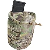 Gwild Concepts MOLLE Dump Pouch & AR 5.56 Mag Pouch, Quick Release, Tactical Foldable Mesh Dump Bag, Camo