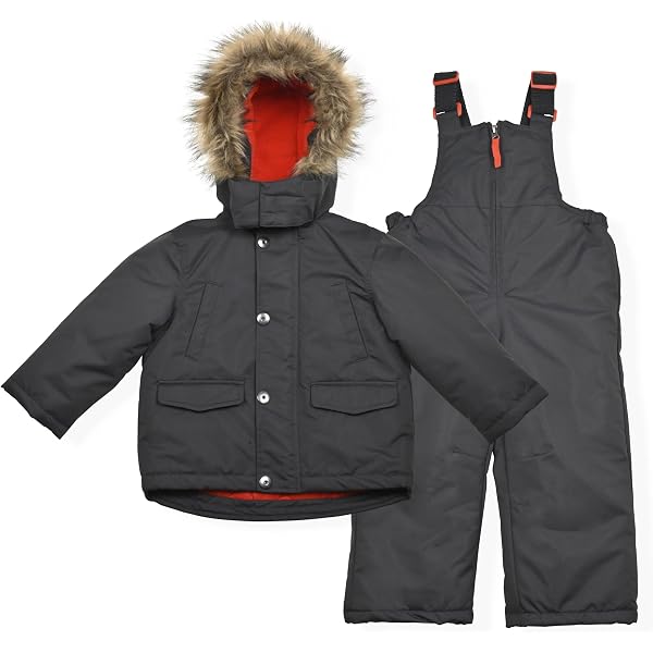 Rothschild Boys’ Snowsuit Set – Water-Resistant Ski Jacket & Bib Pants For Toddlers & Kids (Vestee Red) - View #4