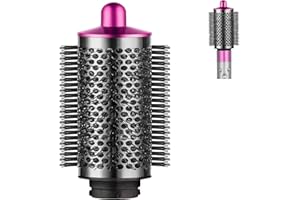 SYGBTTQ Large Round Volumizing Brush for Dyson Airwrap Attachments Bigger Round Brush Attachment for Dyson Air Wrap Styler, Fluff up and Volumize for Styling (Rose)
