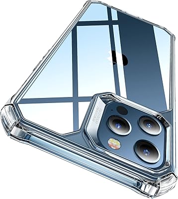 ESR for iPhone 12/iPhone 12 Pro Case, Military-Grade Protection, Shockproof Air-Guard Corners, Yellowing-Resistant Back, Air Armor, Clear