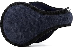 Hpegny Adult ear muffs warm plush earmuffs lightweight foldable ear muffs winter women men