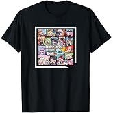 hololive Production Unisex-Adults Black Short Sleeve T-Shirt - hololive English Eurobeat Remix Album Merchandise T-Shirt - Small