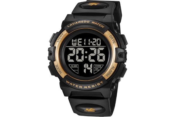 Kids Watch,Boys Watch for 3-15 Year Old Boys,Digital Sport Outdoor Multifunctional Chronograph LED 50 M Waterproof Alarm Calendar Analog Watch for Children with Silicone Band,Kids Gift