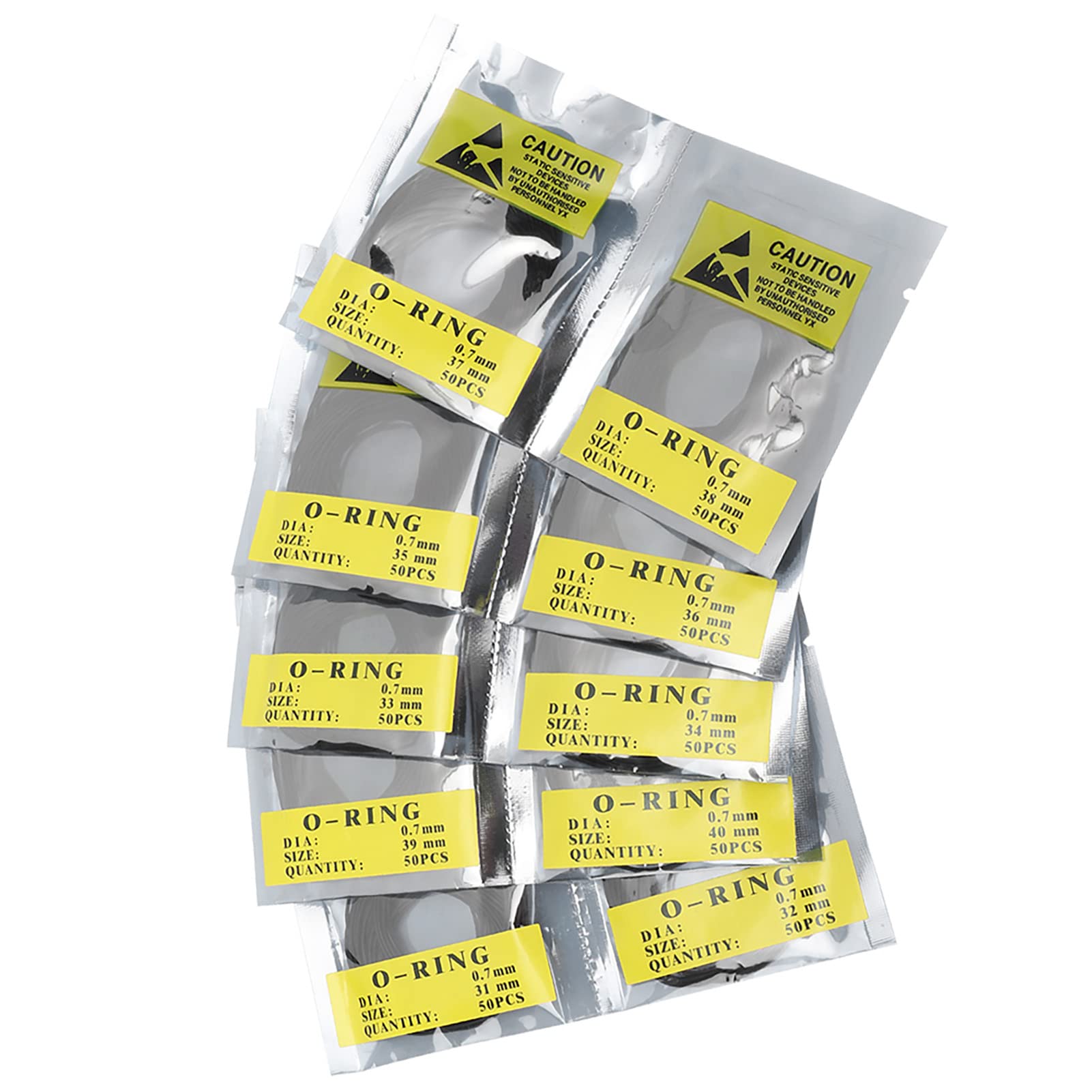 500pcs/Set O-Ring Watch Repairing Tool - Watch Back Cover Seal Gaskets Flexible Rubber O-Ring Replacement for Watchmakers (0.7mm, Pack of Five Hundred)