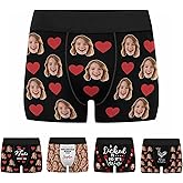 Artsadd Custom Mens Boxer Briefs Customized Funny Underwear Personalized Boxers Gifts for Boyfriend Husband Him