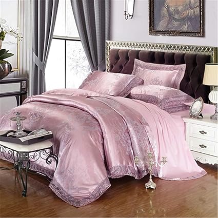 Amazon Com Essentialfurniture Luxury Satin Jacquard Bedding