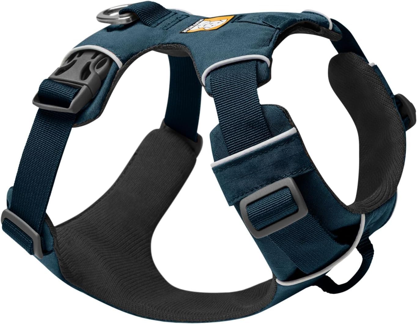 RUFFWEAR Front Range Dog Harness, Reflective Padded No Pull Harness, Blue Moon, Medium