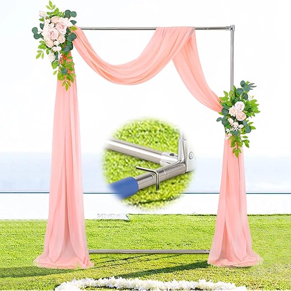 Housse De Toile De Fond Pour Arche De Mariage - 2,2 M De Haut X 1,2 M De Large, En Élasthanne, Noir, Pour Cérémonie, Anniversaire