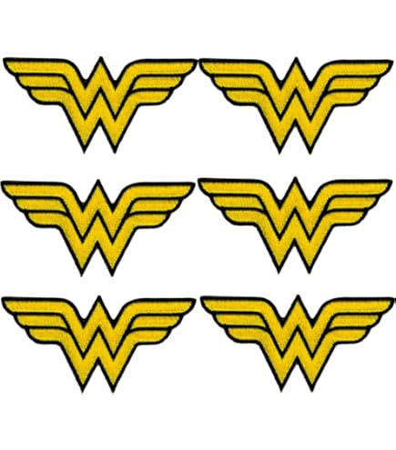Parche Bordado Wonder Woman Mujer Maravilla Para Coser 9x5cm