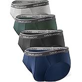 DAVID ARCHY Men's Underwear Briefs Rayon Made from Bamboo Wicking-Moisture Support Pouch Soft Underwear for Men 4 or 7 Pack