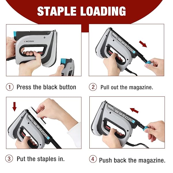 ARROW ELECTRIC STAPLE GUN KIT, CORDED STAPLER WITH 3750 PIECES T50 1/4″, 3/8″, 1/2″ STAPLES, FOR UPHOLSTERY PROFESSIONAL AND DIY PROJECTS, T50ACD