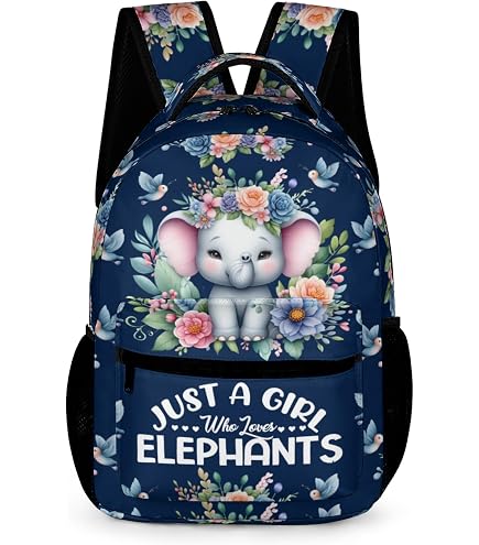 Amazon.com: ALAZA Sunset Elephant Backpack for Boys Girls Students