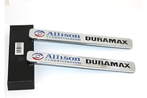 Yoaoo-oem® 2pcs Autotuning OEM Allison Transmission Duramax Emblem 2500hd for Gm Silverado Gmc