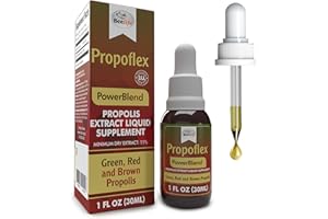 Beelife Propolis Extract, Power Blend Green, Red & Brown Propolis- 100% Pure Extract Bee Propolis Tincture, High Artepillin-C Levels - Natural Antioxidant, Immune Support- from Brazil (30ml/ 1Fl.Oz)