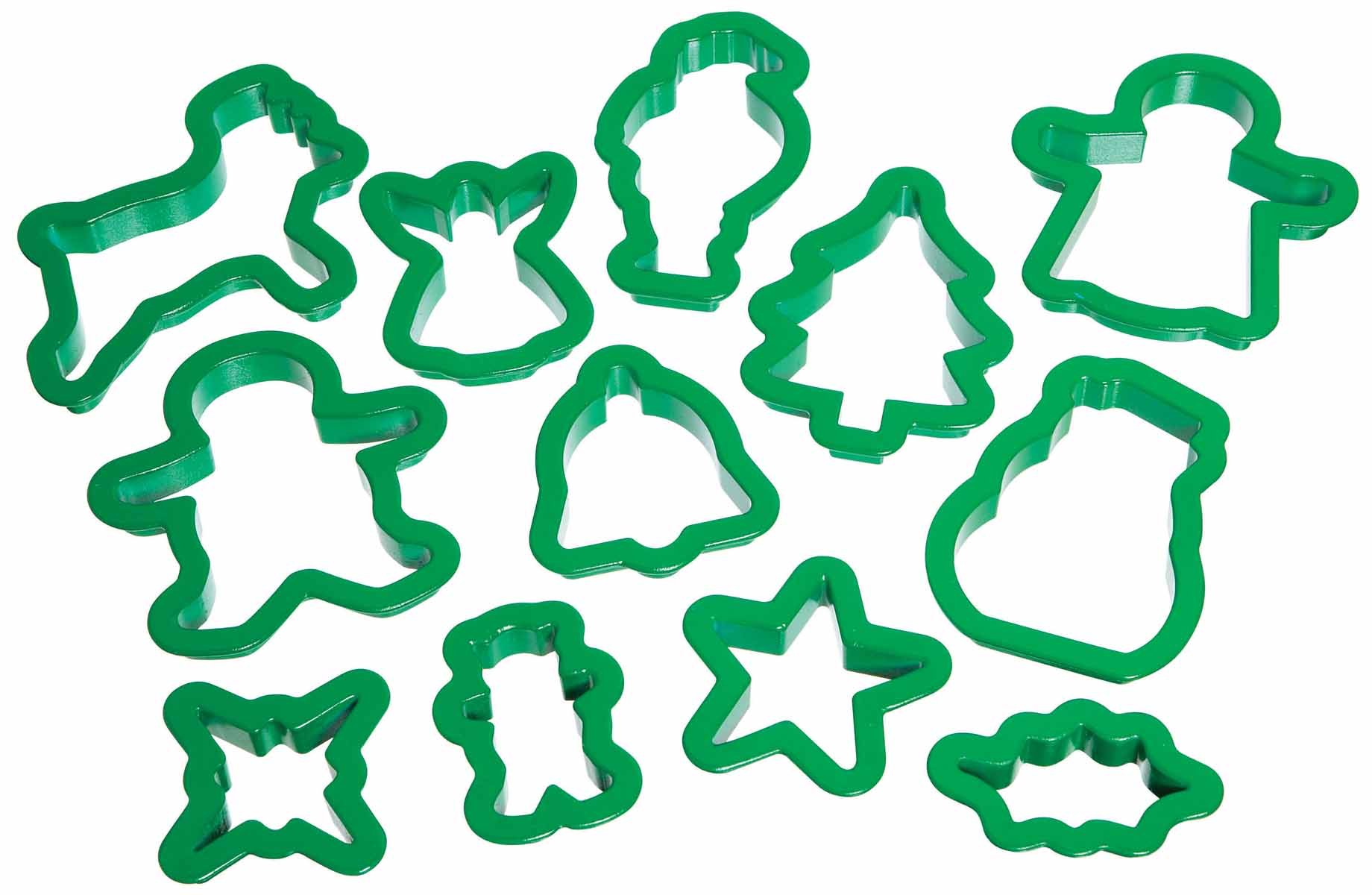 Lets Make Plastic Christmas Cookie Cutter Set