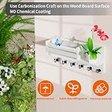 SWTYMIKI Key Holder Wall Mounted with Shelf Mail Organizer 6 Hooks view 5