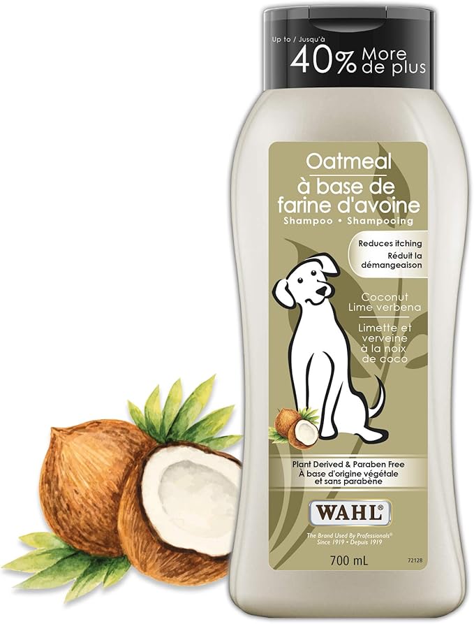 Wahl Canada Dog Oatmeal Shampoo, Plant Derived Shampoo in Coconut, Lime