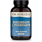 Dr. Mercola, Magnesium L-Threonate, 2,000 mg Per Serving, 30 Servings (90 Capsules), Supports Bone Health, Non GMO, Soy Free,