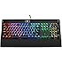 E-Element Mechanical Eagle Z-77 RGB LED Backlit Chroma Dimmable Mechanical Gaming Keyboard, 104 Keys No Conflict, with DIY Blue Switches,Wrist Rest (Black)