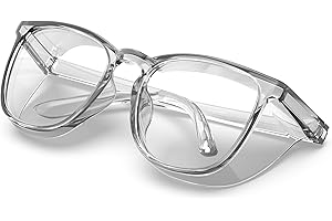 MEIGIX Stylish Safety Glasses, Clear Anti-Fog Anti-Scratch Protective Glasses For Men And Women