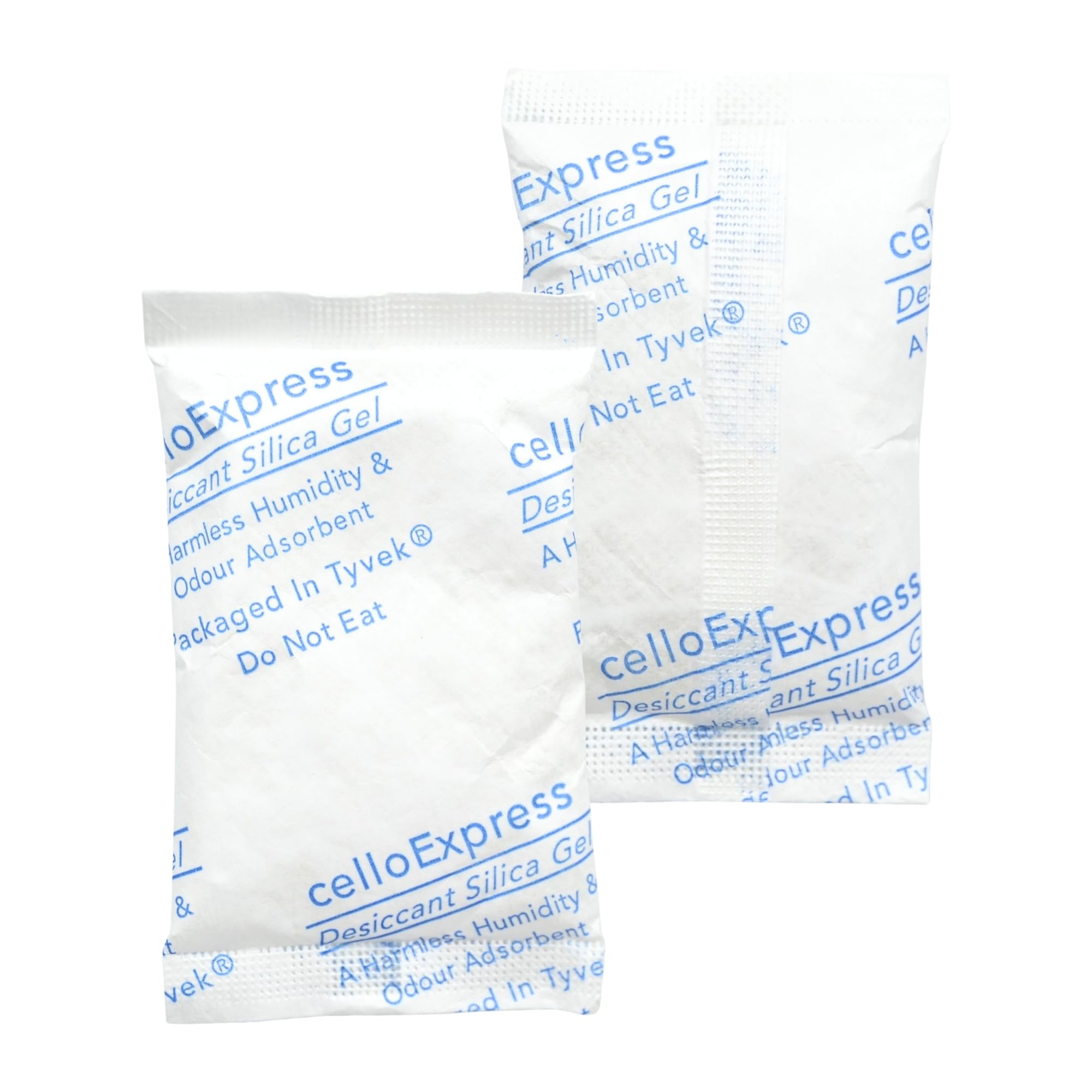 celloexpress 10g Silica Gel Pouches - Pack of 25 - Total Gel Weight 250g - Silica Gel in Tyvek Fabric Sachets (10g, 25)