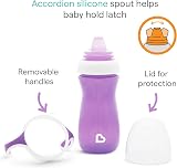 Munchkin Gentle Transition Baby Bottles 2 Pack 10oz Spout Handles Pink Purple view 6