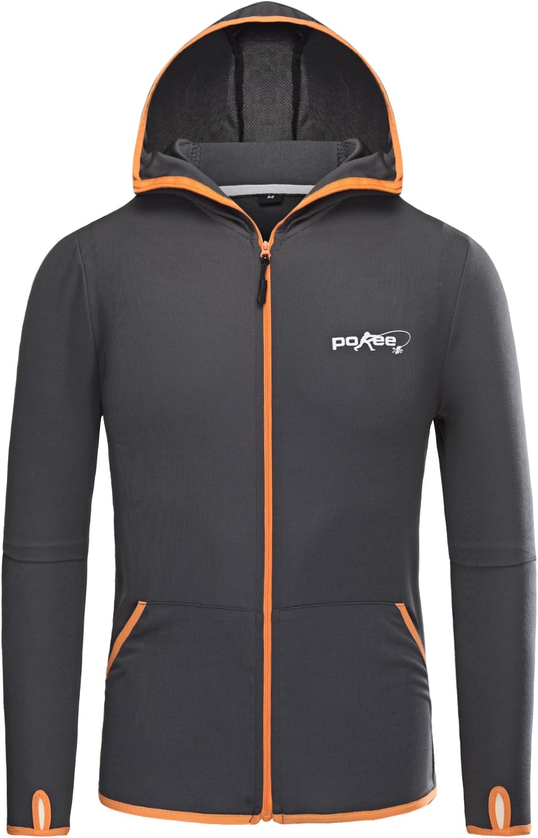 POKEE Lightweight Sun Protection Outdoor Jacket - Quick Dry UV Protect Coat with Folding Hood