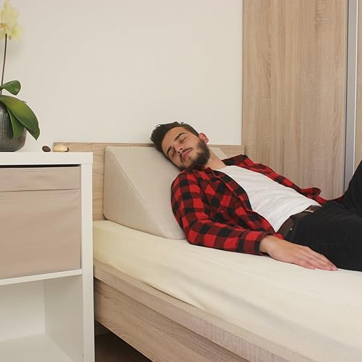 title=Cuneo da letto, sostegno per la schiena per letto e divano / cuscino per la TV e