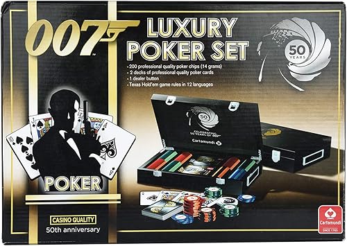 Parkson Cartamundi James Bond 200 Chips Poker Set