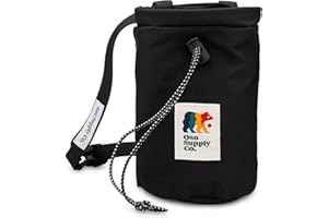 Oso Supply Co - Classic Chalk Bag for Rock Climbing, Bouldering Chalk Bag Bucket with Quick-Clip Belt, Zippered Pockets and Pouch - Perfect Indoor/Outdoor Rock Climbing Gear Equipment