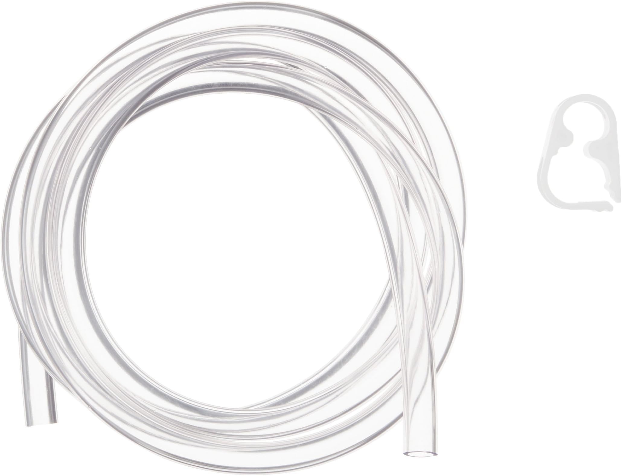 Vinyl Tubing with Shutoff Clamp - 5 feet 5/16 ID 7/16 OD (Food Grade)