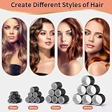 Caija-H Hair Rollers Set 50Pcs with Clips, 4 Sizes Nylon Eco-Friendly view 4