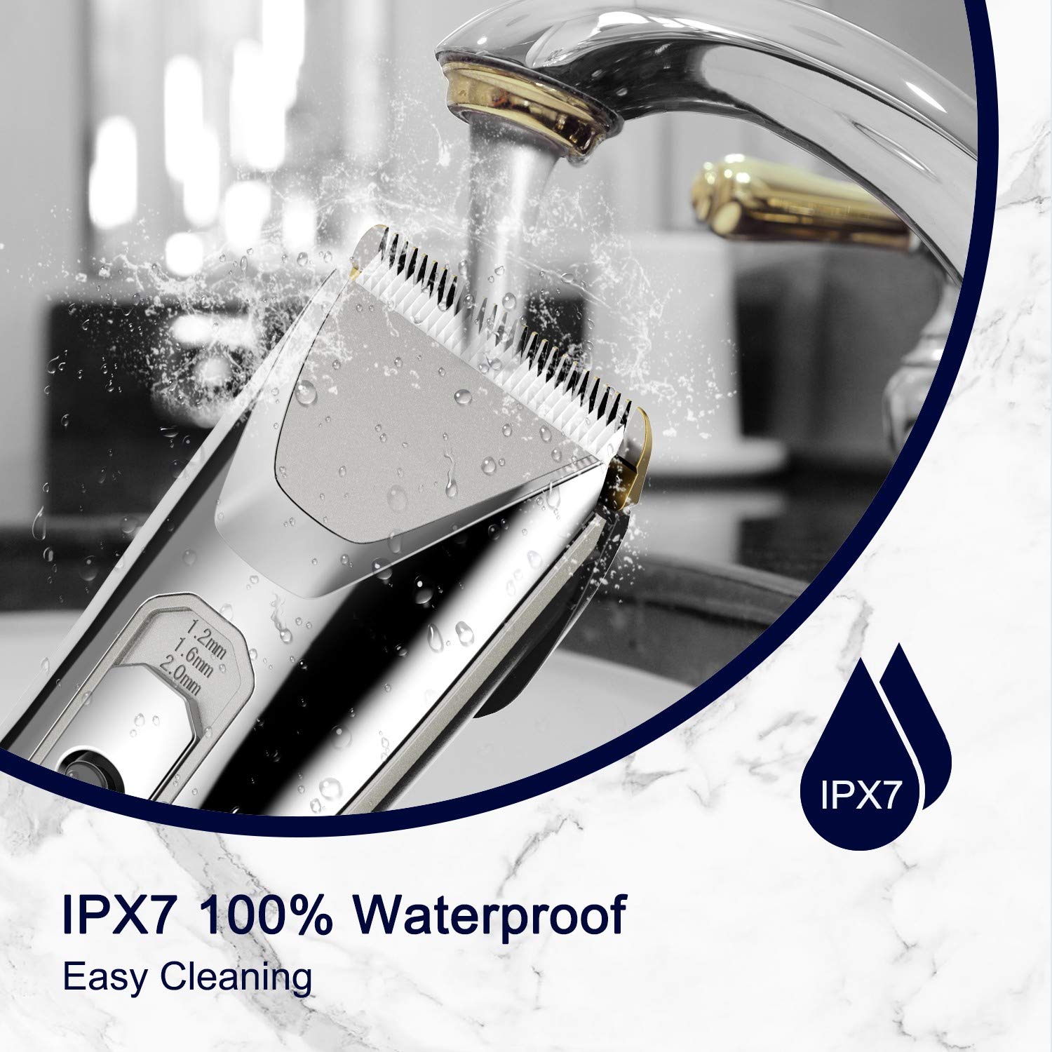 Paubea Hair Clippers for Men - Cordless Ceramic Blade Mens Hair Trimmer Beard Trimmer Hair Cutting & Grooming Kit Rechargeable: Beauty