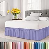 Wrap Around Dust Ruffle Bed Skirt - Lavender - for