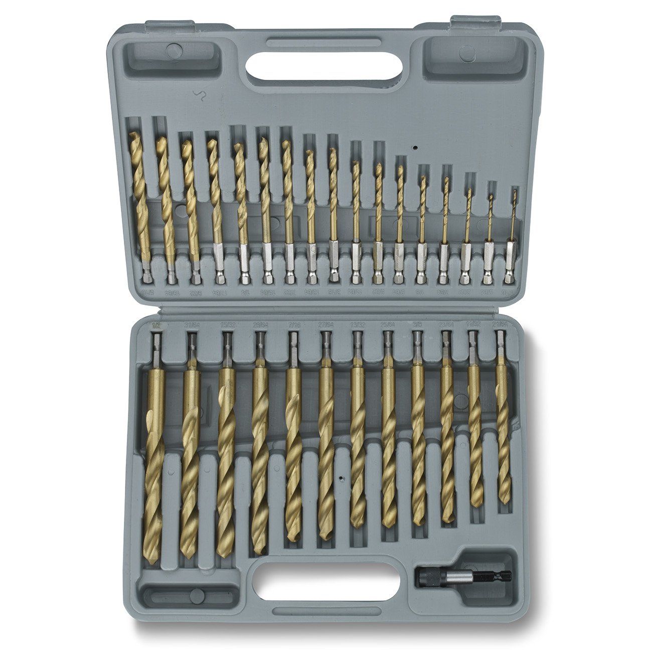 Tooluxe® 10055L Titanium Hex Shank Drill Bits with Quick Change Design