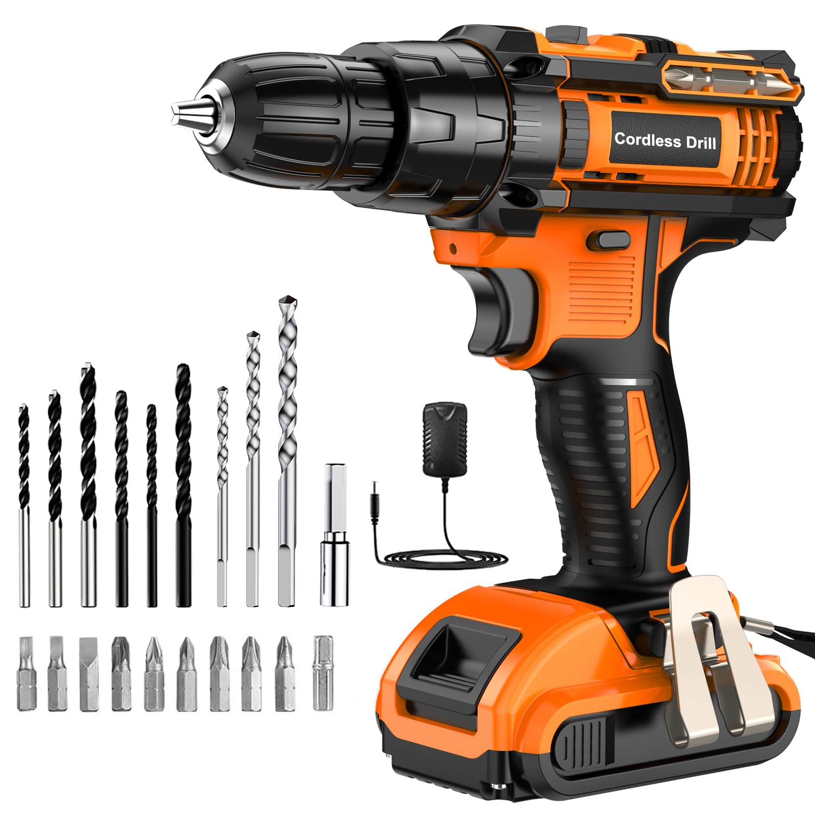 JYGMPRO Cordless Drill Driver 21V, with...