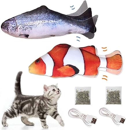 salmon cat toy