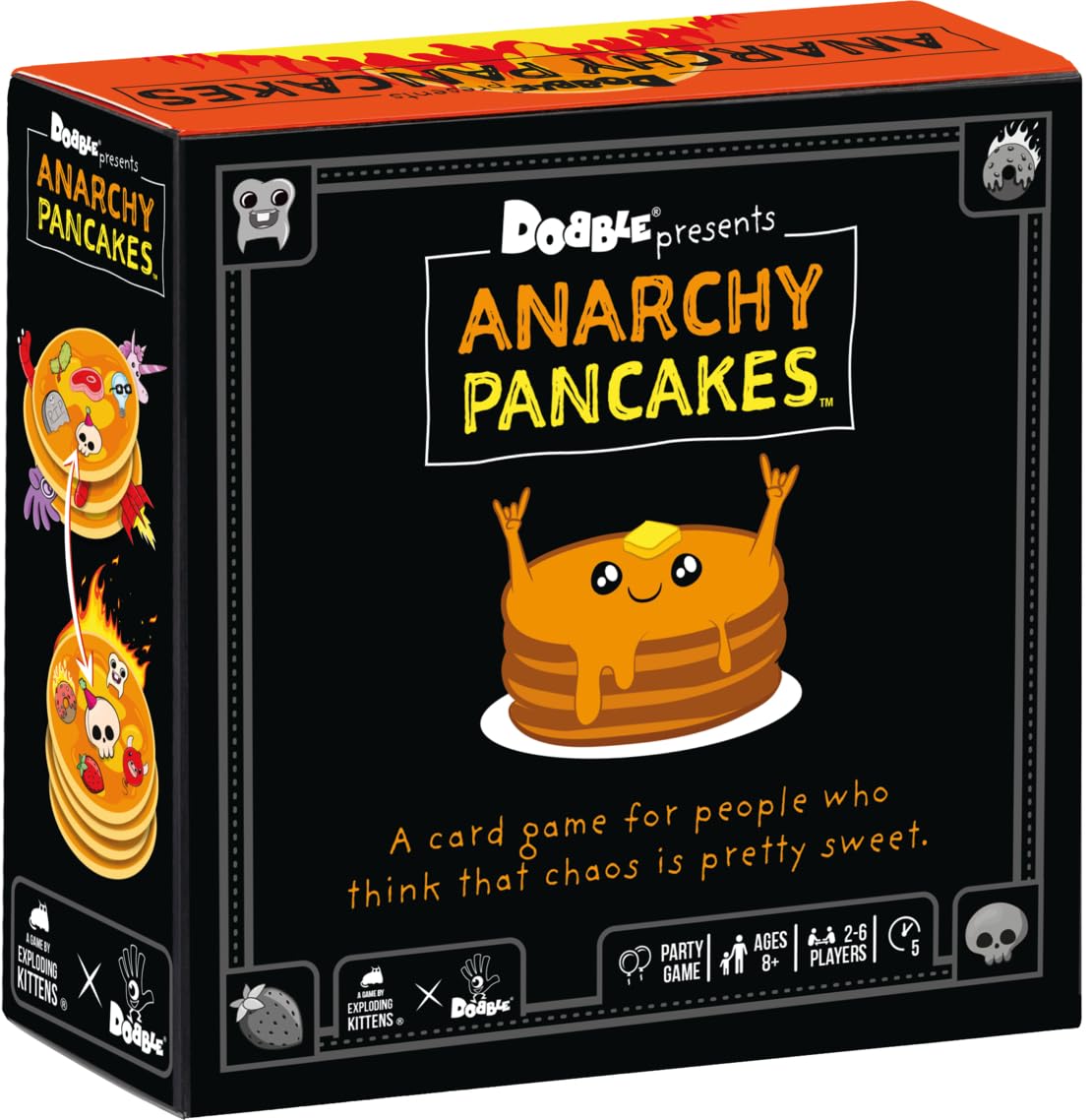 Asmodee | Anarchy Pancakes | Dobble Family Card Game | Ages 8+ | 2-6 Players | 5+ Minutes Playing Time — image 1