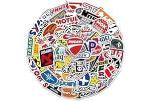 LETIEZHI 100Pcs Car & Moto Modified Brand Logo Series Sticker Pack Vinyl Stickers for Laptop,Car,Moto,Skateboard,Bike,Luggage Graffiti Decal for Friends,Children,Adults-Waterproof